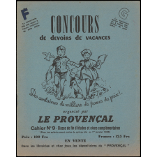Concours de devoirs de vacances, Cahier N°9 - Classe de fin d'études et cours complémentaires