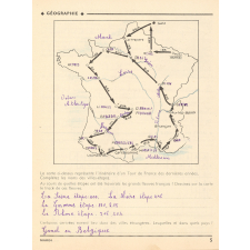 Concours de devoirs de vacances, Cours moyen 2e année N°5 (classe de 7e), organisé par le journal 