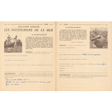 Concours de devoirs de vacances, Cours moyen 2e année N°5 (classe de 7e), organisé par le journal 