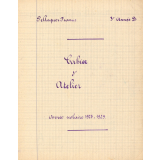 Cahier d'atelier
