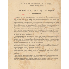 Le travail et l'industrie au XXe siècle : Le bois et ses applications