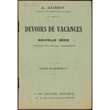 Devoirs de vacances, Nouvelle série, classe de seconde A