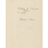 Cahier de devoir de vacances de 1919