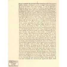 Lettre patentes du roi, en faveur du collège de la ville de Nevers