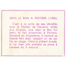 Image à collectionner : Jean le Bon à Poitiers