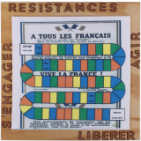 Plateau de jeu de société Concours national de la Résistance et de la Déportation