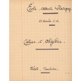 Cahier d'algèbre