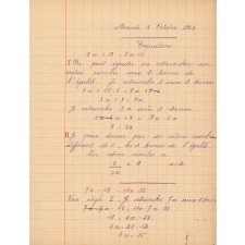 Cahier d'algèbre