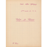 Cahier de chimie