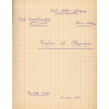 Cahier de Physique et buvard