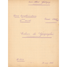 Cahier de géographie
