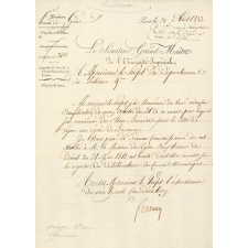 Lettre administrative. 