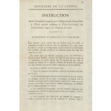 Instruction sur les formalités à remplir pour l'admission des Jeunes Gens à l'Ecole spéciale militaire.
