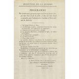 Programme des connaissances qui seront exigées au Concours de 1821, qui aura lieu à la fin de juillet et dans les mois d'aôut et septembre, pour l'admission des Candidats à l'Ecole militaire de Saint-Cyr.