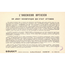 L'ingénieur opticien. Jouet scientifique.