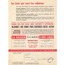 A l'avant-garde du combat laïque la libre pensée vous attend.