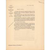 Circulaire du Ministère de l'Instruction publique et des Beaux-Arts aux Recteurs concernant le Congrès international de l'enseignement primaire de 1889. 