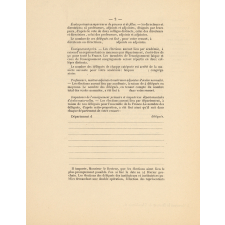 Circulaire du Ministère de l'Instruction publique et des Beaux-Arts aux Recteurs concernant le Congrès international de l'enseignement primaire de 1889. 