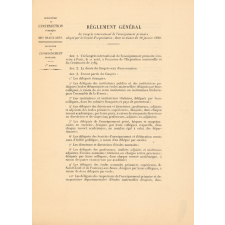 Circulaire du Ministère de l'Instruction publique et des Beaux-Arts aux Recteurs concernant le Congrès international de l'enseignement primaire de 1889. 