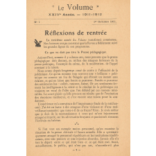 Réflexion sur ce que doit être la Presse pédagogique. 