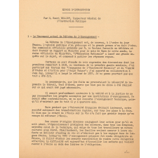L'Enseignement Technique et la Réforme de l'Enseignement.