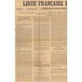 Ligue française de l'enseignement. Correspondance hebdomadaire de la Ligue française de l'enseignement. N° 550, 1er avril 1918.