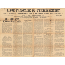 Ligue française de l'enseignement. N° 556, 1er décembre 1918.
