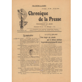 Lutte scolaire entre catholiques et enseignement public. in Chronique de la France. 11e année. N° 509. 30 juin 1910.