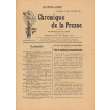 Lutte scolaire entre catholiques et gouvernement. in Chronique de la France. 11e année. N° 512. 21 juillet 1910.