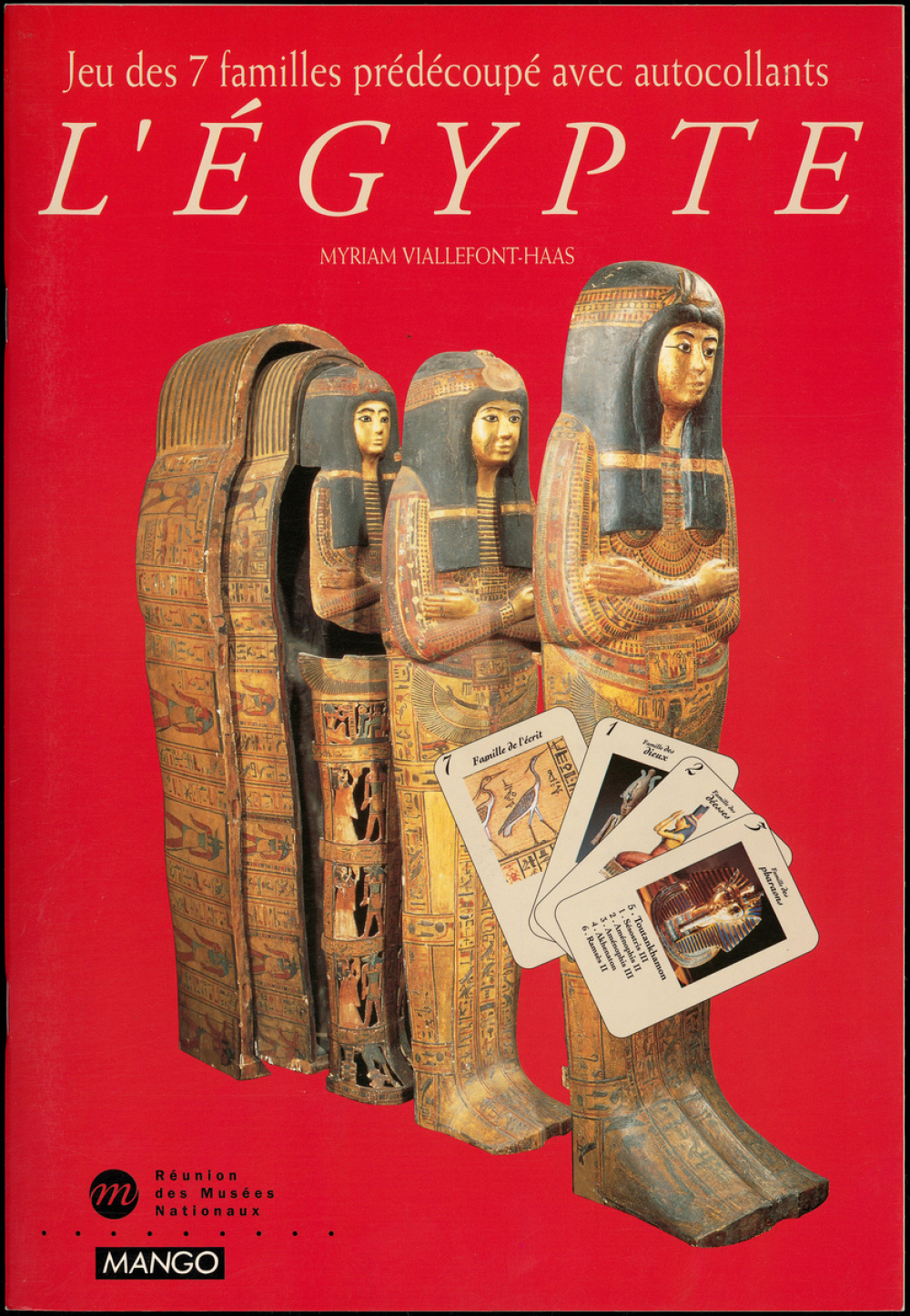 L'Égypte - Jeu des 7 familles prédécoupé avec autocollants.