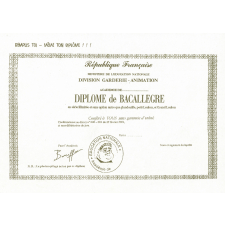 Diplôme de Bacallègre.