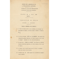 Concours pour l'admission à l'École Militaire d'Artillerie en 1930.