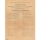 Concours d'études agricoles et ménagères.