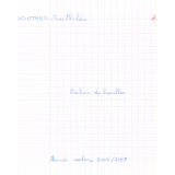 Cahier de brouillon