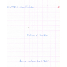 Cahier de brouillon