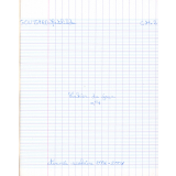 Cahier du jour