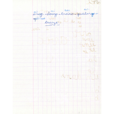 Cahier de brouillon