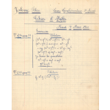 Cahier d'Algèbre