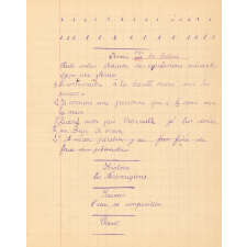 Cahier de roulement
