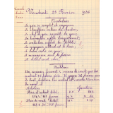 Cahier de roulement