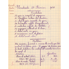 Cahier de roulement