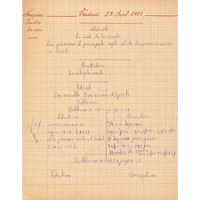 Cahier de roulement