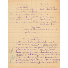 Cahier de roulement