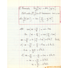 Cahier d'algèbre