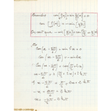 Cahier d'algèbre