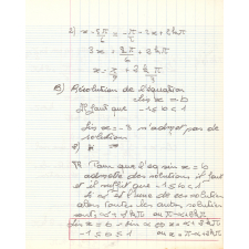 Cahier d'algèbre