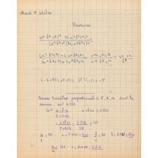 Cahier d'algèbre