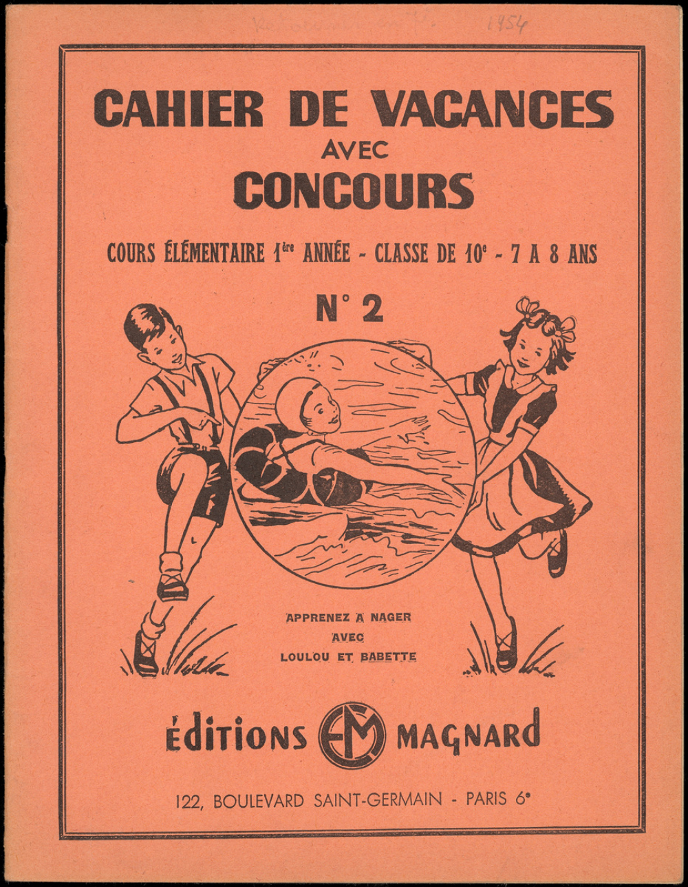 Cahier de vacances avec concours