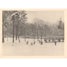 Luzancy : Jeux dans la neige
