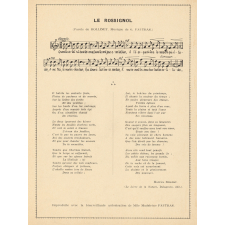 Le rossignol : Partie de l'élève